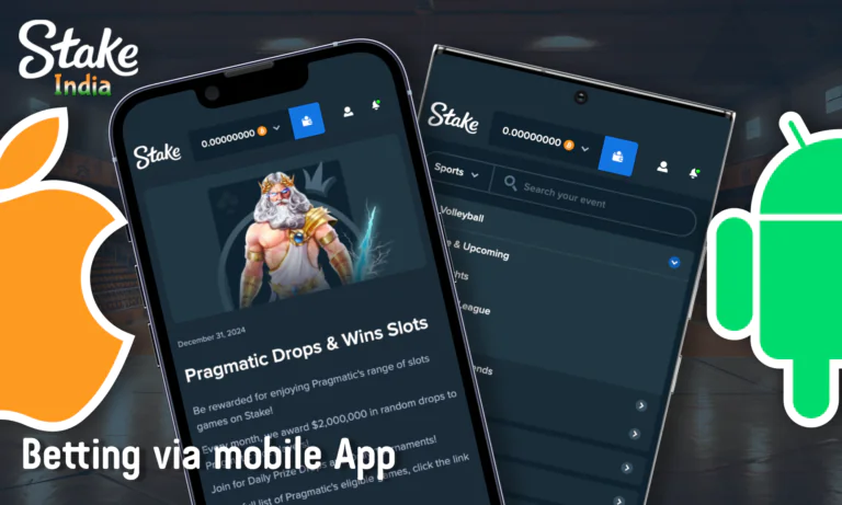Mobile App for betting - Stake India